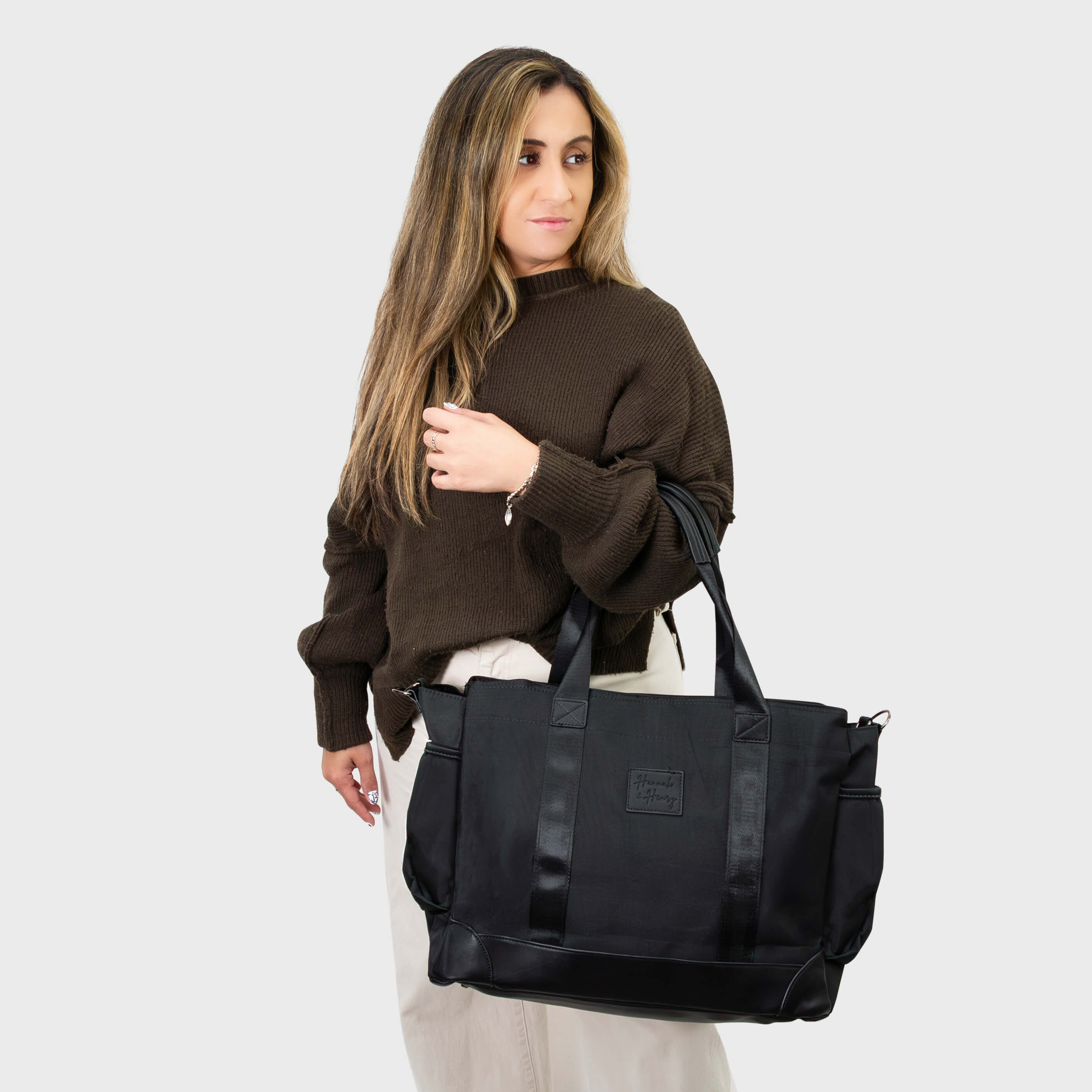 CHARLIE NAPPY TOTE BLACK