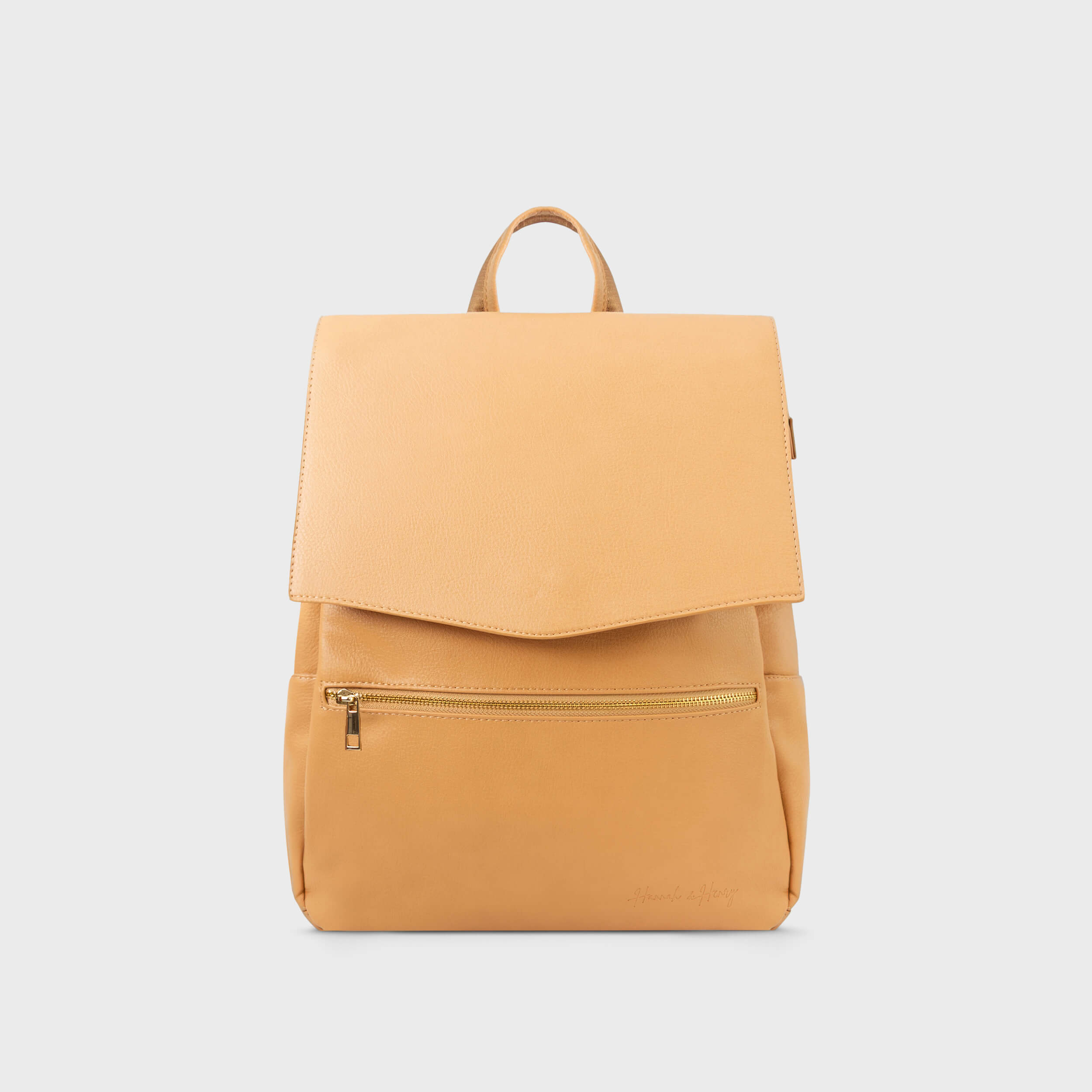 CLASSIC NAPPY BACKPACK TAN - Hannah and Henry