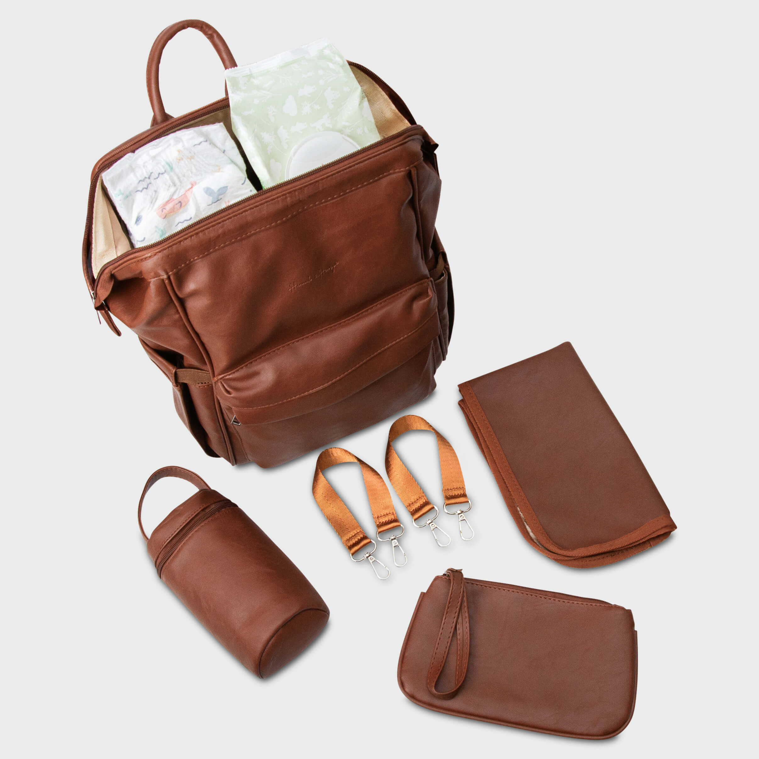 VINTAGE NAPPY BACKPACK BROWN