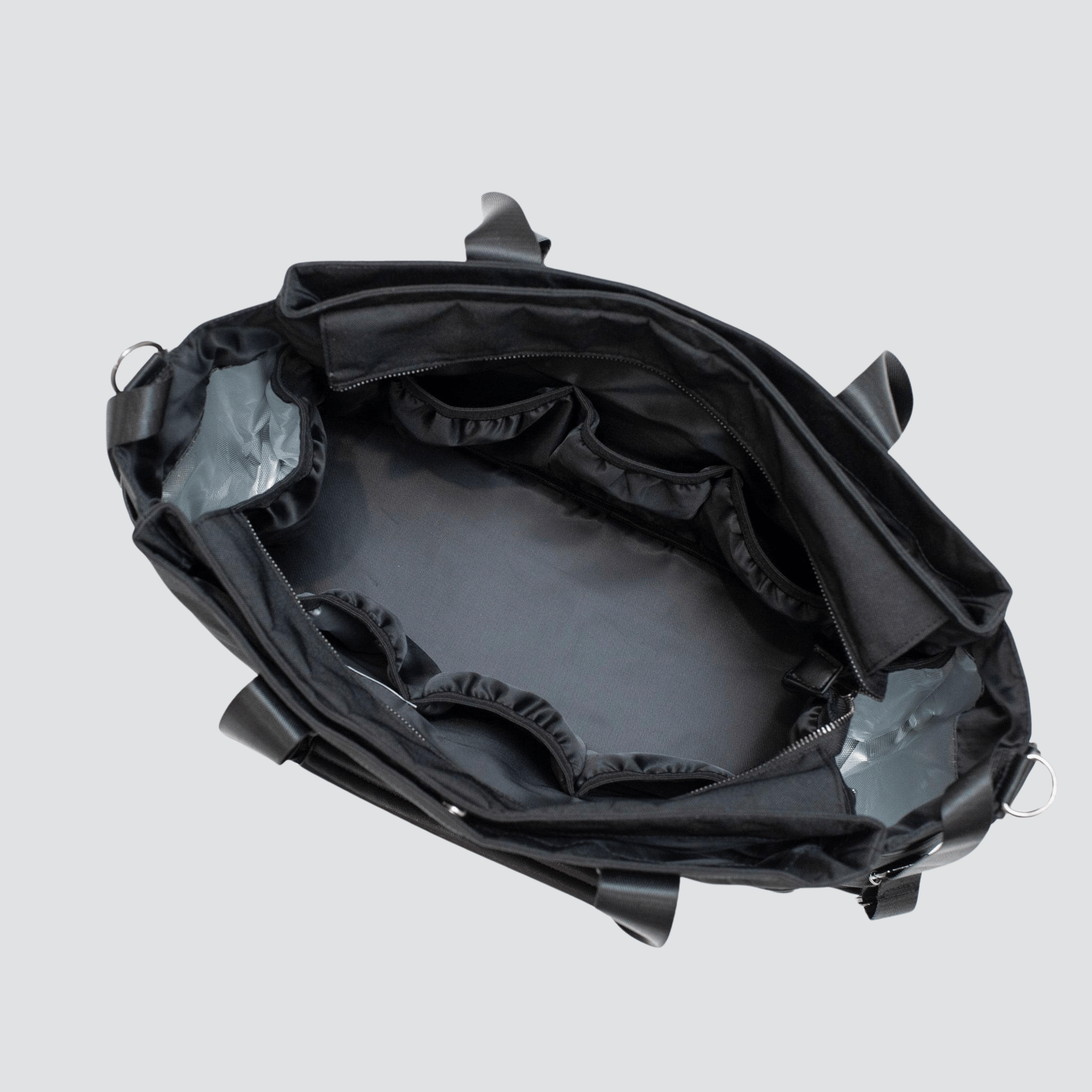 Charlie Nappy Tote | Black - Nappy Bag by Hannah and Henry