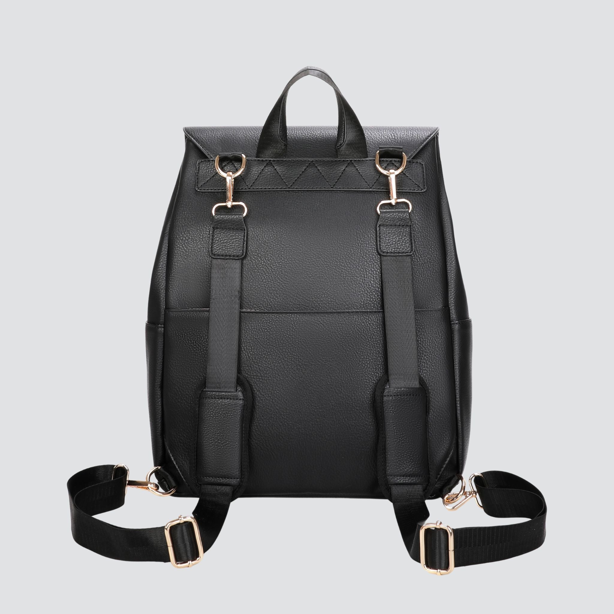 CLASSIC NAPPY BACKPACK BLACK - Hannah and Henry