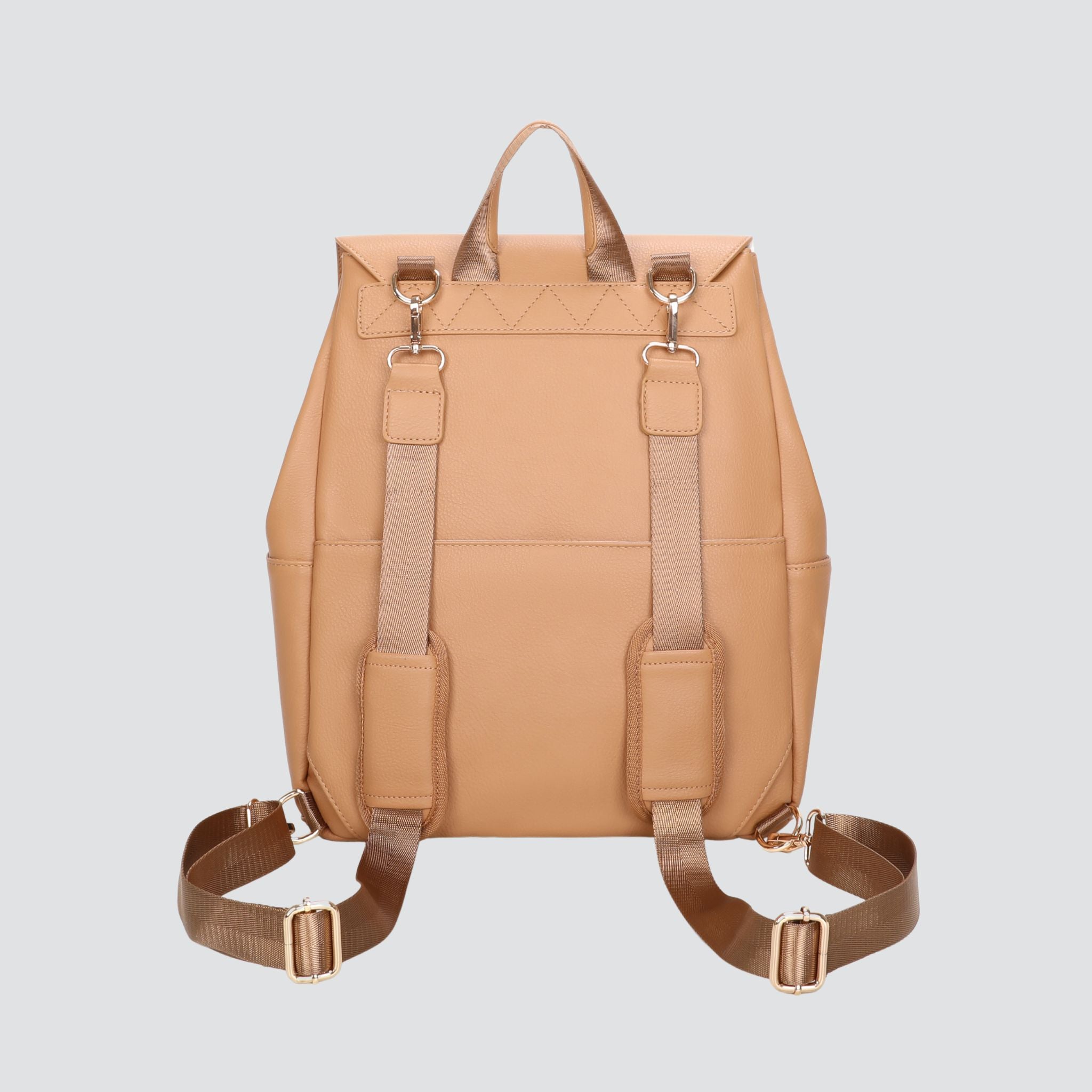 Classic Nappy Backpack | Tan - Nappy Bag by Hannah and Henry