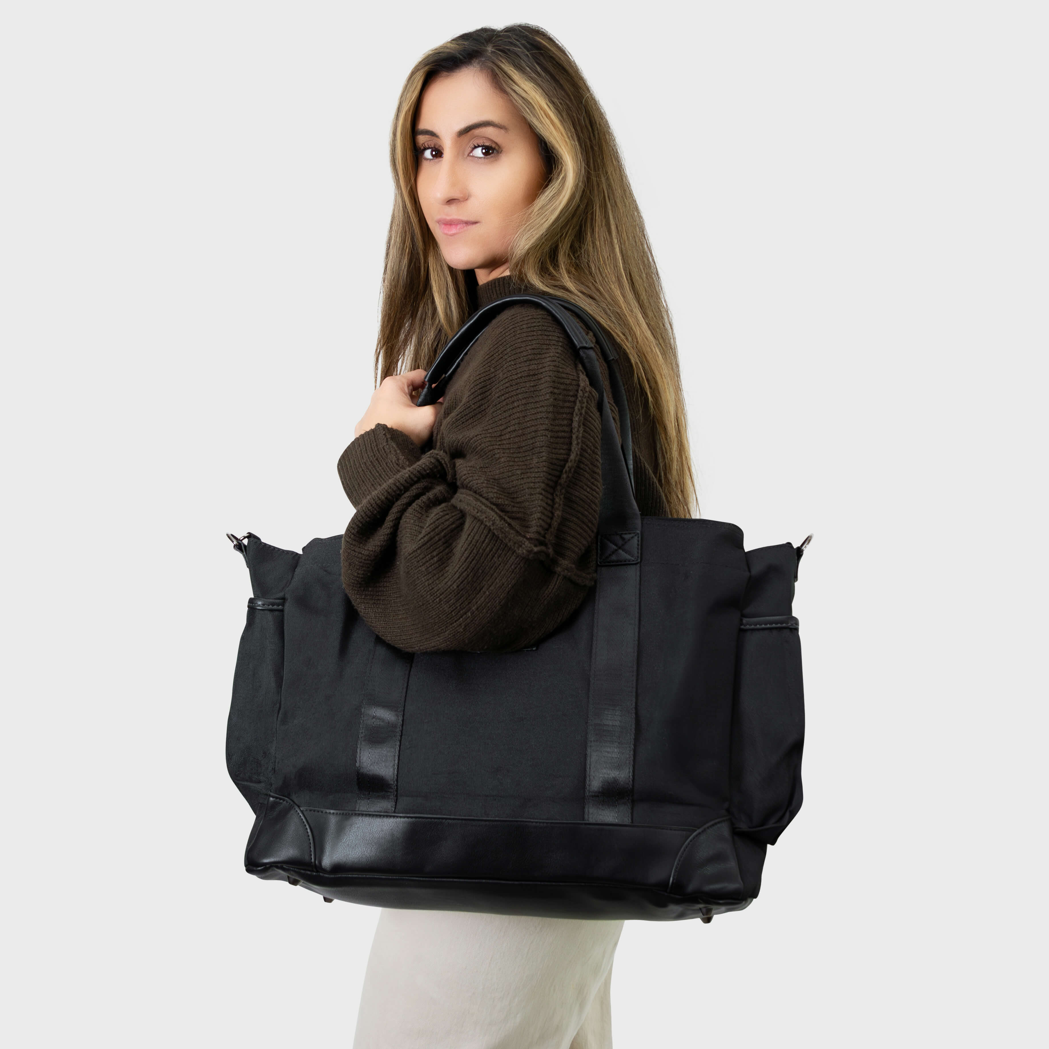 CHARLIE NAPPY TOTE BLACK