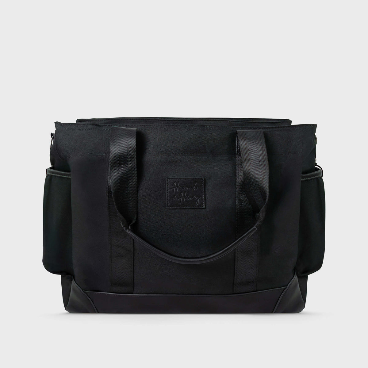 CHARLIE NAPPY TOTE BLACK - Hannah and Henry