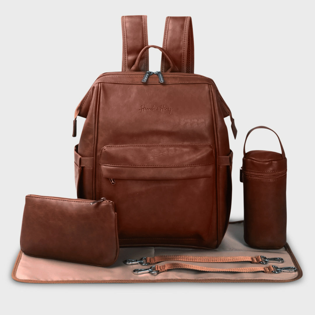 VINTAGE NAPPY BACKPACK BROWN