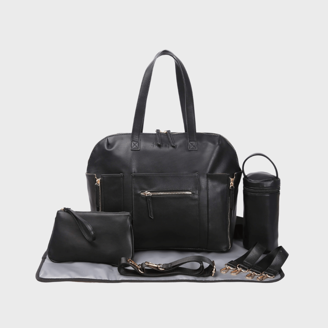 Chelsea Convertible | Black - Nappy Bag by Hannah and Henry