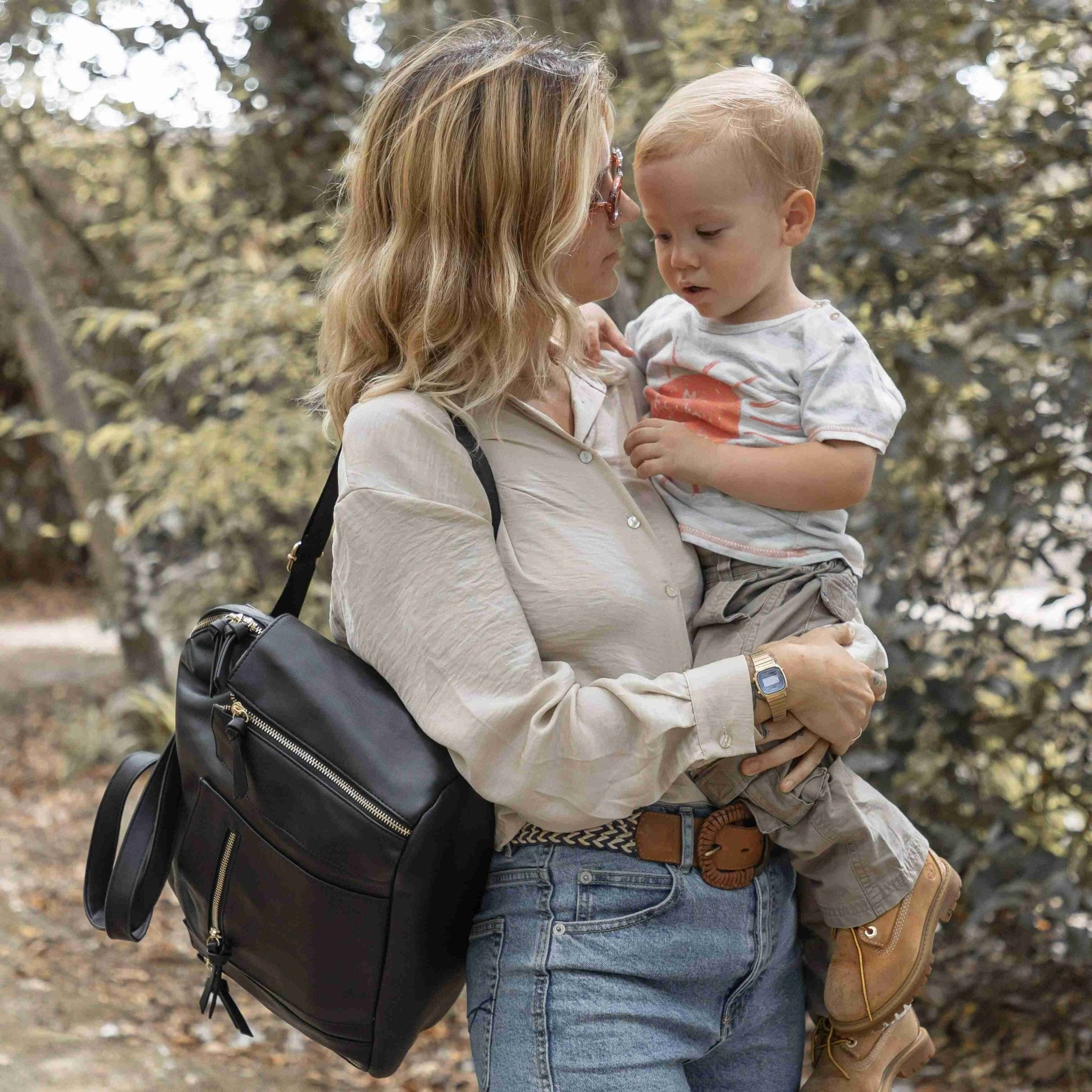 Chelsea Convertible | Black - Nappy Bag by Hannah and Henry