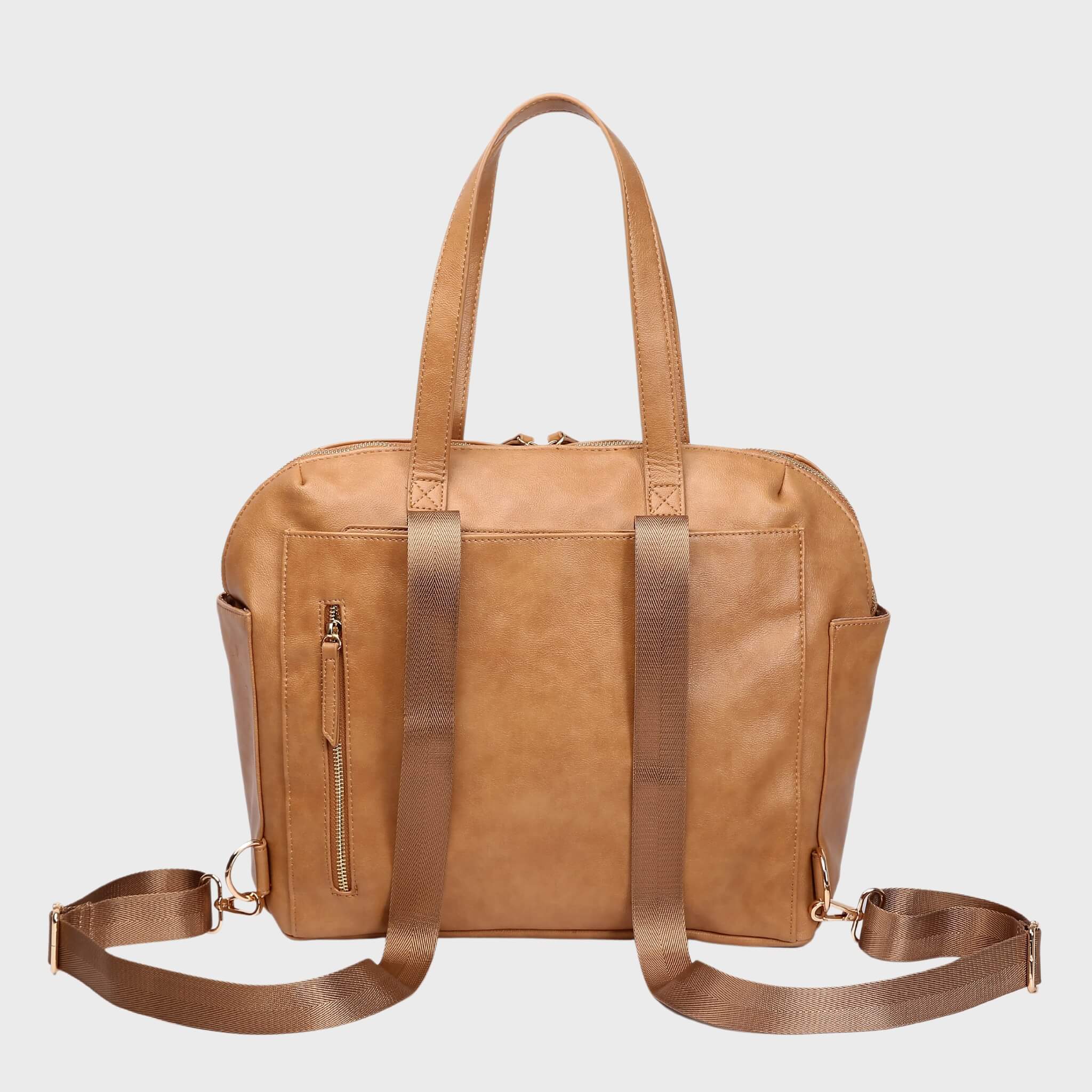 Chelsea Convertible | Tan - Nappy Bag by Hannah and Henry