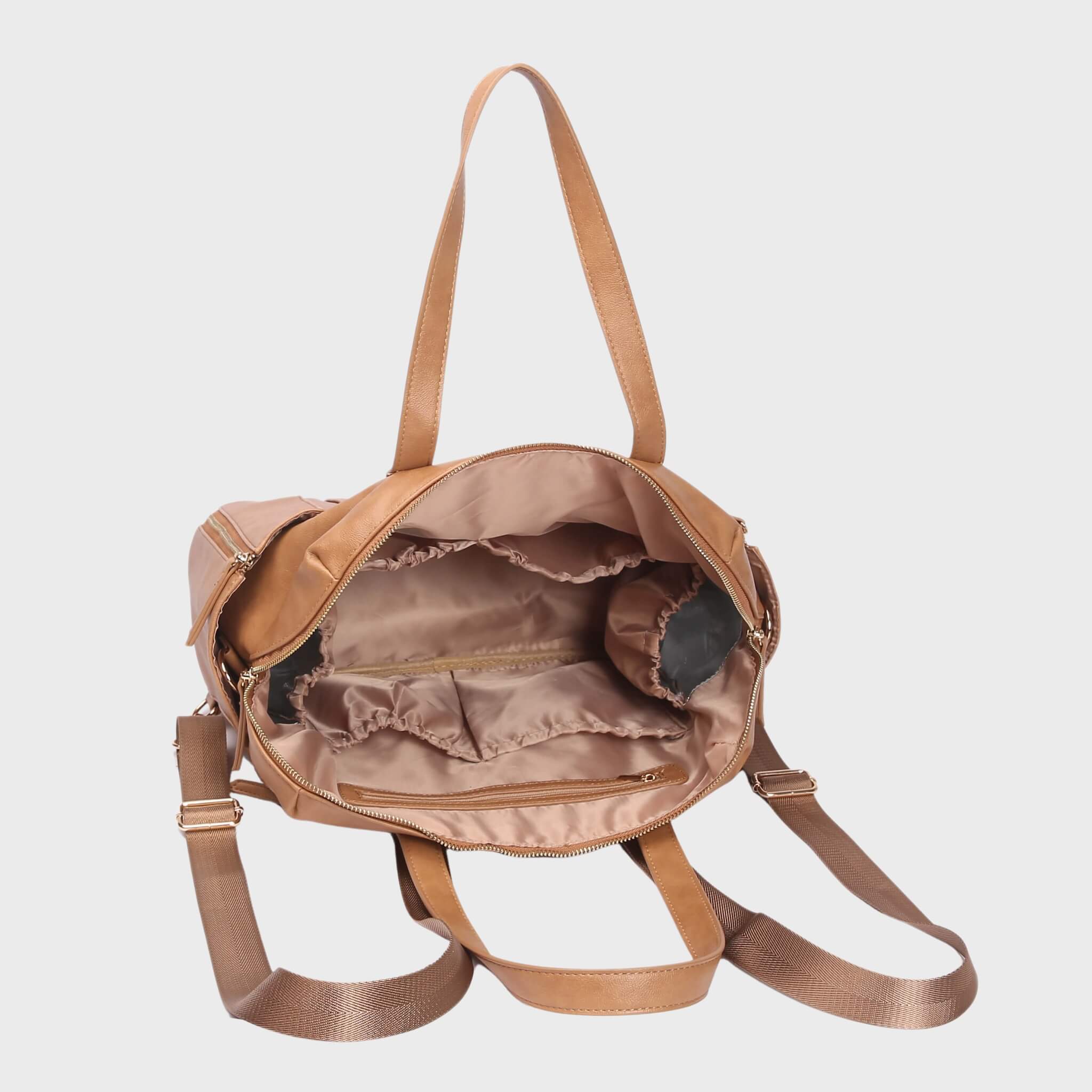 Chelsea Convertible | Tan - Nappy Bag by Hannah and Henry
