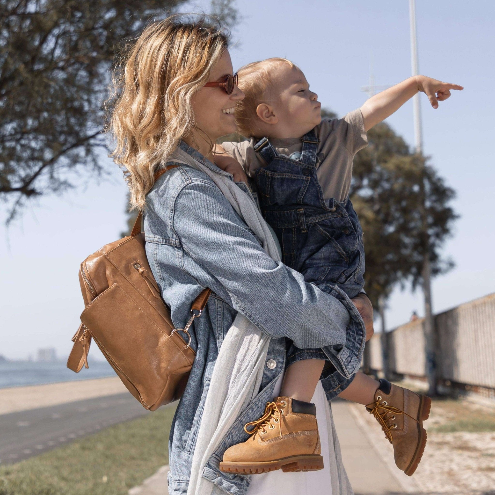 Chelsea Convertible | Tan - Nappy Bag by Hannah and Henry