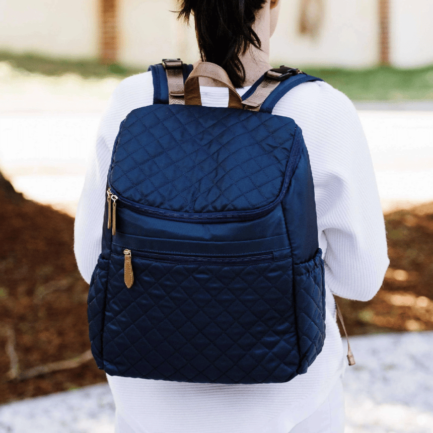 Essential Nappy Backpack | Blue - Nappy Bag by Hannah and Henry