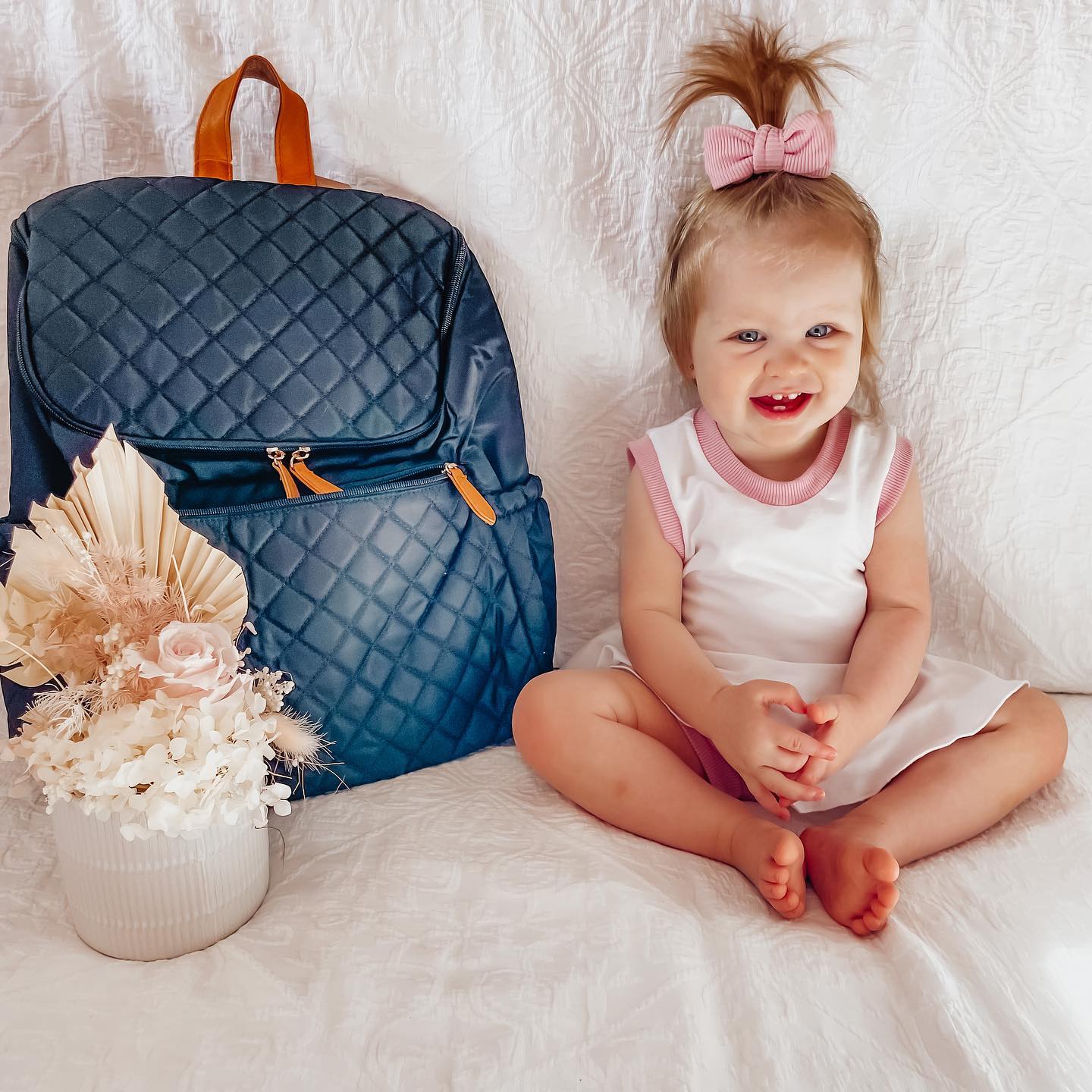 Essential Nappy Backpack | Blue - Nappy Bag by Hannah and Henry
