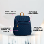 Essential Nappy Backpack | Blue - Nappy Bag by Hannah and Henry