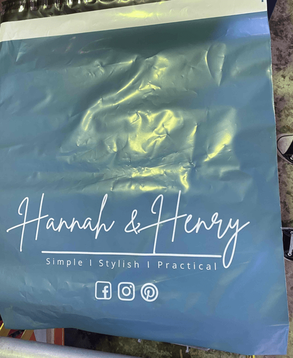 Custom Mailer Packing Bag - Hannah and Henry