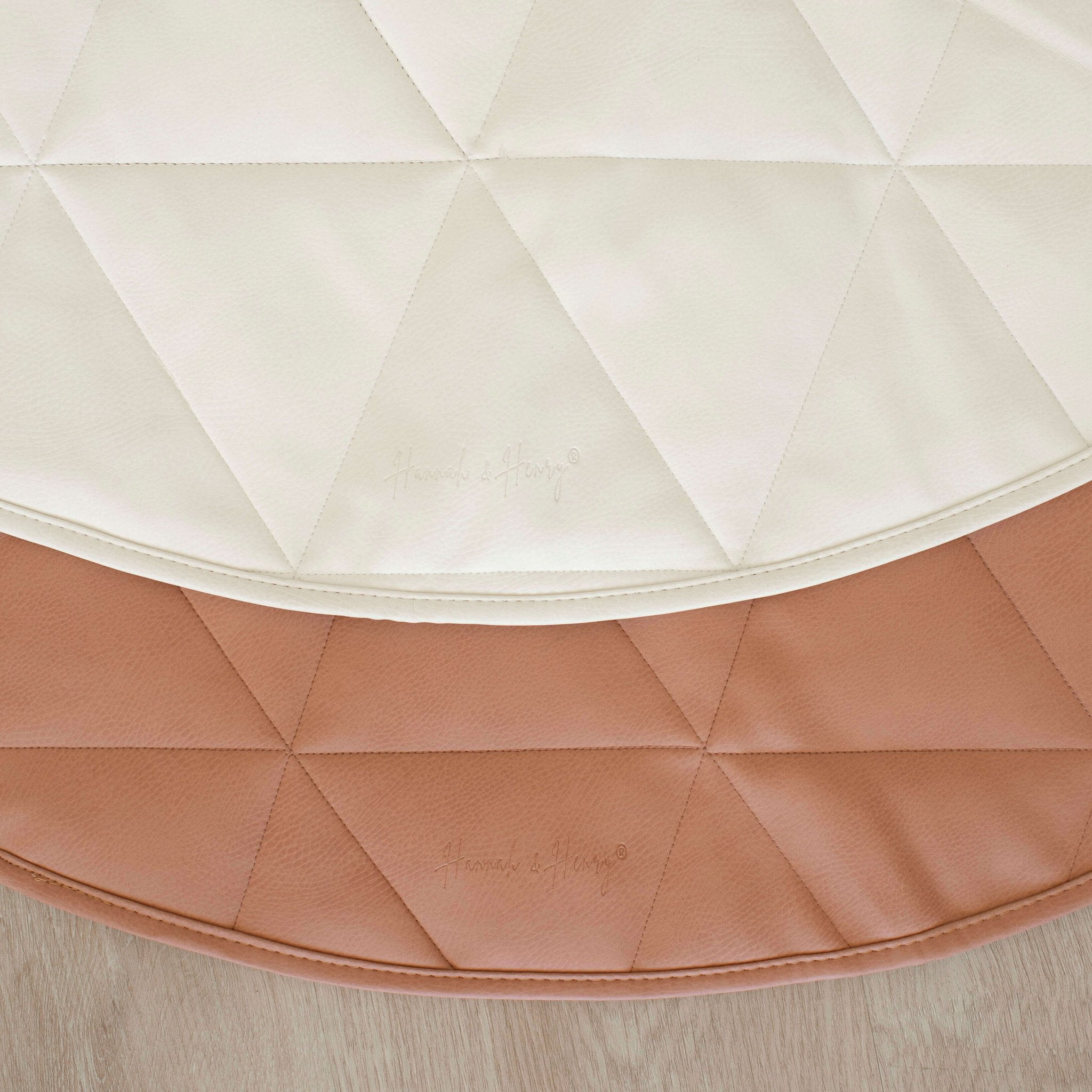 Quilted Play Mat | Brown - Baby Play Mat by Hannah and Henry