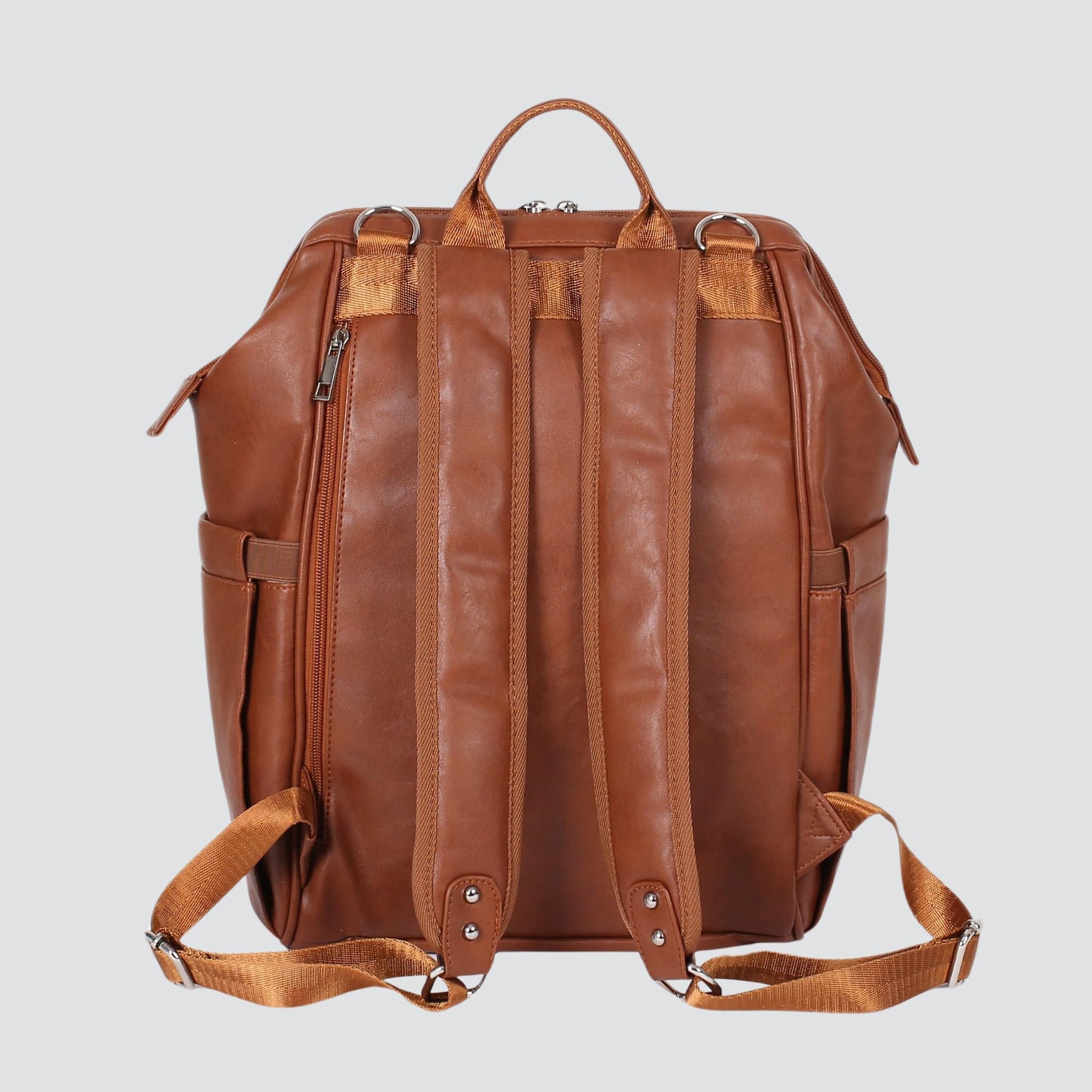 Vintage Nappy Backpack | Brown - Nappy Bag by Hannah and Henry